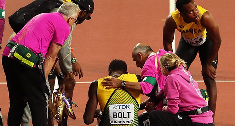 Usain Bolt decidió manifestarse en Instagram tras caer en su última competencia internacional, en la cual se lesionó en la final de relevos 4x100 en el Mundial de Atletismo. (Foto: EFE)