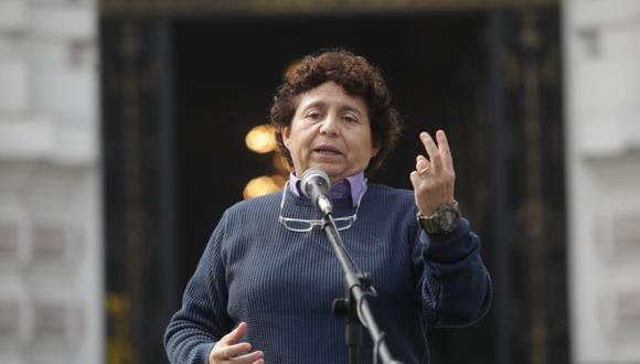 Susel Paredes se pronunció ante los medios este viernes. (Foto: Congreso)