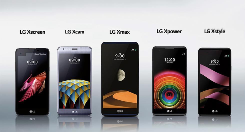 ¿Cuál de todos quieres? LG lanza su nueva linea de smartphone, los LG Serie X. Cada uno con necesidades distintas. (Foto: LG)