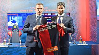 Andriy Shevchenko fue presentado como nuevo entrenador del Genoa