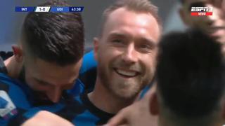 Inter de Milán vs. Udinese: Eriksen marcó de tiro libre el 2-0 para el campeón de Serie A | VIDEO