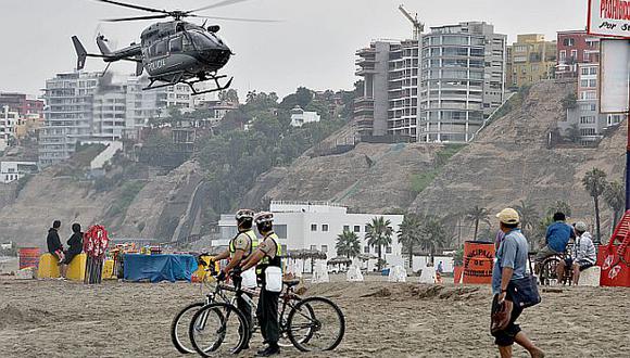 Plan verano 2015: con helicópteros vigilarán playas de Lima