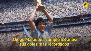 Diego Maradona cumple 58 años: mira sus golazos más recordados | VIDEO