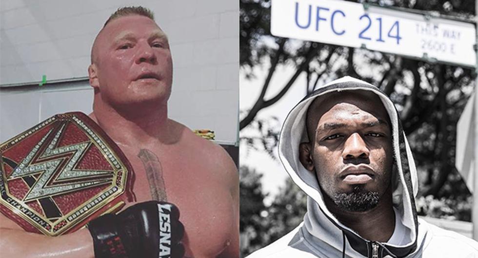 Brock Lesnar, campeón universal de WWE, fue retado por el monarca semipesado de UFC, Jon Jones, a un combate soñado por los fanáticos de las MMA. (Foto: Twitter)