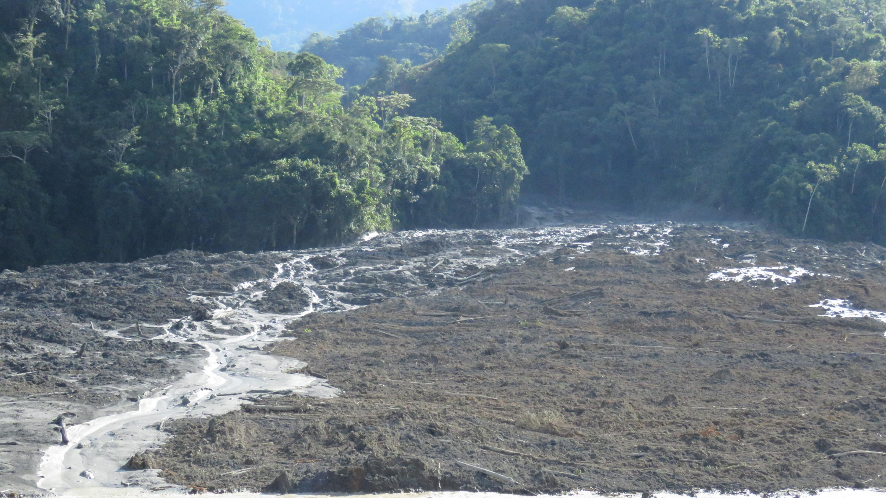 Lluvias en el Vraem: deslizamiento afecta más de 100 hectáreas de cultivos. (Foto: Jorge Quispe)