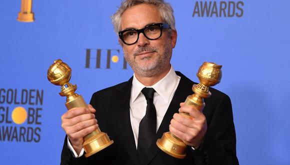 Alfonso Cuarón en los Globos de Oro 2019. (Foto: AFP)
