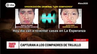 Trujillo: desarticulan banda delincuencial ‘Los Compadres’ en La Esperanza