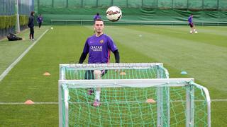 Thomas Vermaelen entrenó por primera vez con el Barcelona