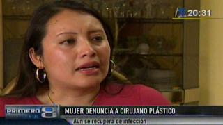 Mujer denunció a cirujano plástico por negligencia médica