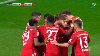 Bayern Múnich vs. Werder Bremen: Gnabry nuevamente adelantó a los bávaros