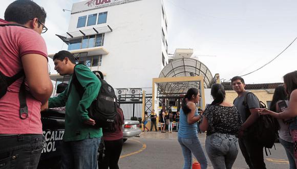 La Universidad Alas Peruanas tiene el mayor número de estudiantes afectados a la fecha: 65.078. (Foto: Juan Ponce/GEC)