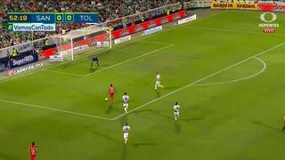 Toluca vs. Santos Laguna: Quiñónes abrió el marcador con este gran remate |VIDEO