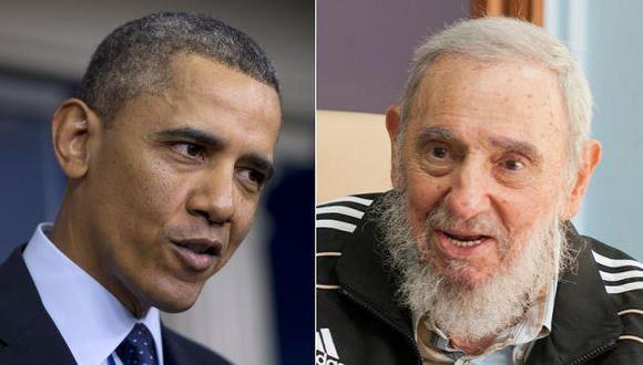 Barack Obama y Fidel Castro. (Foto: Agencias)
