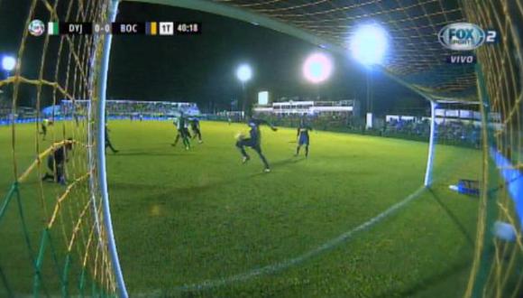 Boca Juniors vs. Defensa y Justicia: ¡De milagro! López evitó el 1-0 sacando el balón de la línea | VIDEO. (Foto: Captura de pantalla)
