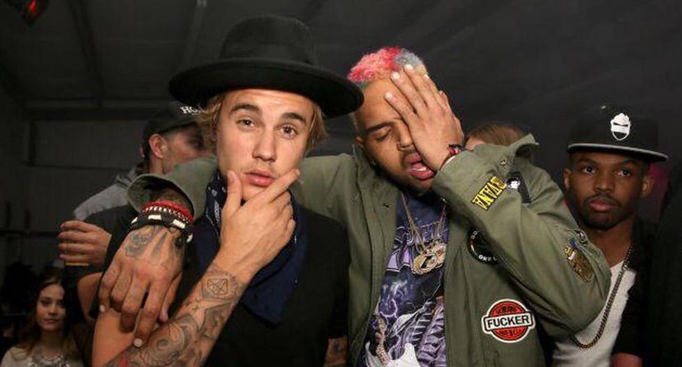 Justin Bieber y Chris Brown disfrutaron del festival. (Foto: Twitter Coachella Fashion)