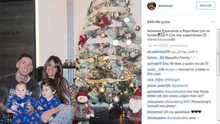 Lionel Messi y su tierna foto de Navidad junto a su familia