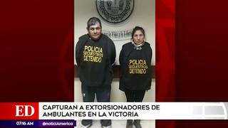 La Victoria: capturan a extorsionadores cuando cobraban cupos a ambulantes