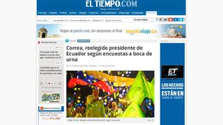 FOTOS: la reelección de Rafael Correa como presidente de Ecuador en los ojos del mundo