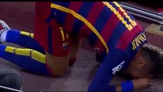 Neymar: el resbalón que pudo costarle caro al brasileño (VIDEO)