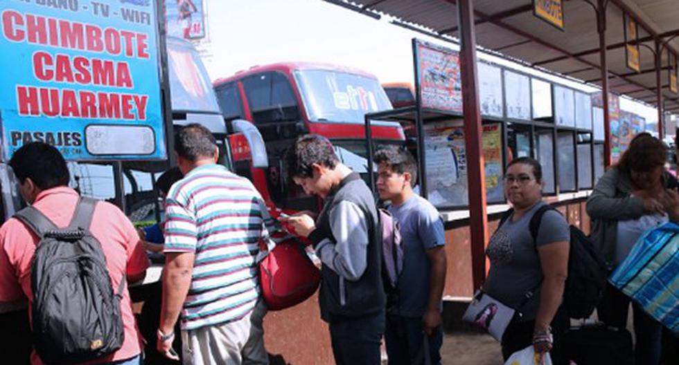 A diferencia de las últimas 24 horas, las tarifas de los pasajes interprovinciales disminuyeron significativamente hoy ante la menor demanda. (Foto: Andina)