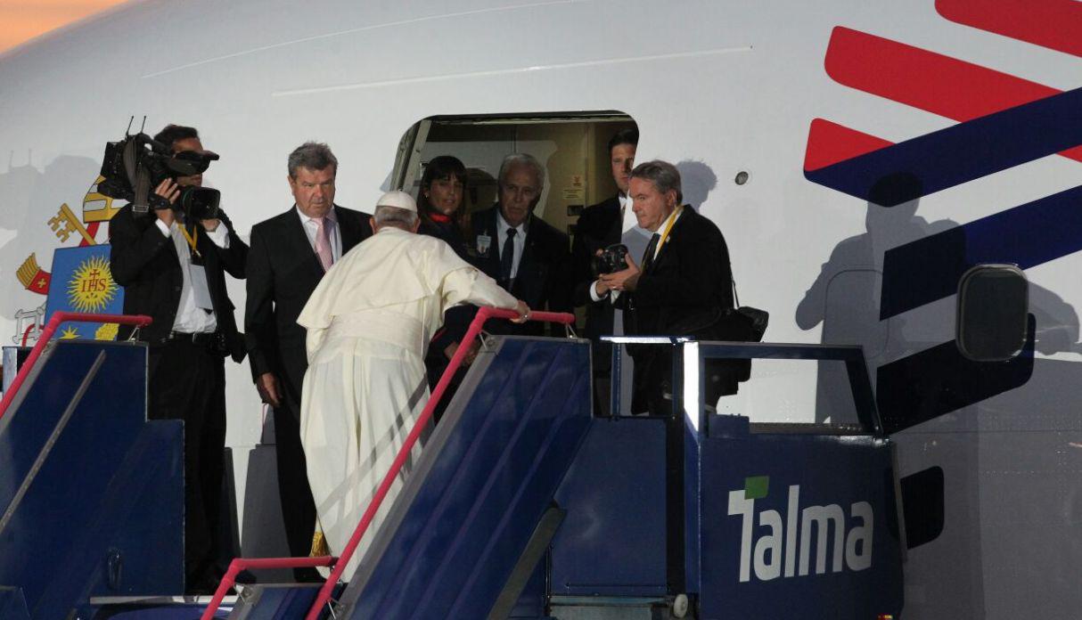 El papa Francisco dejó el Perú a las 7:10 p.m. (Alessandro Currarino/El Comercio)