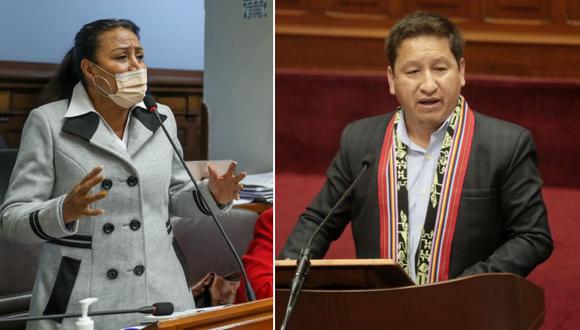 Medina es docente, representante de Huánuco y postuló al Congreso como invitada de Perú Libre. A su juicio, Chirinos debió hacer la denuncia ni bien ocurrió la agresión verbal de Bellido. (Foto: Congreso de la República / PCM)