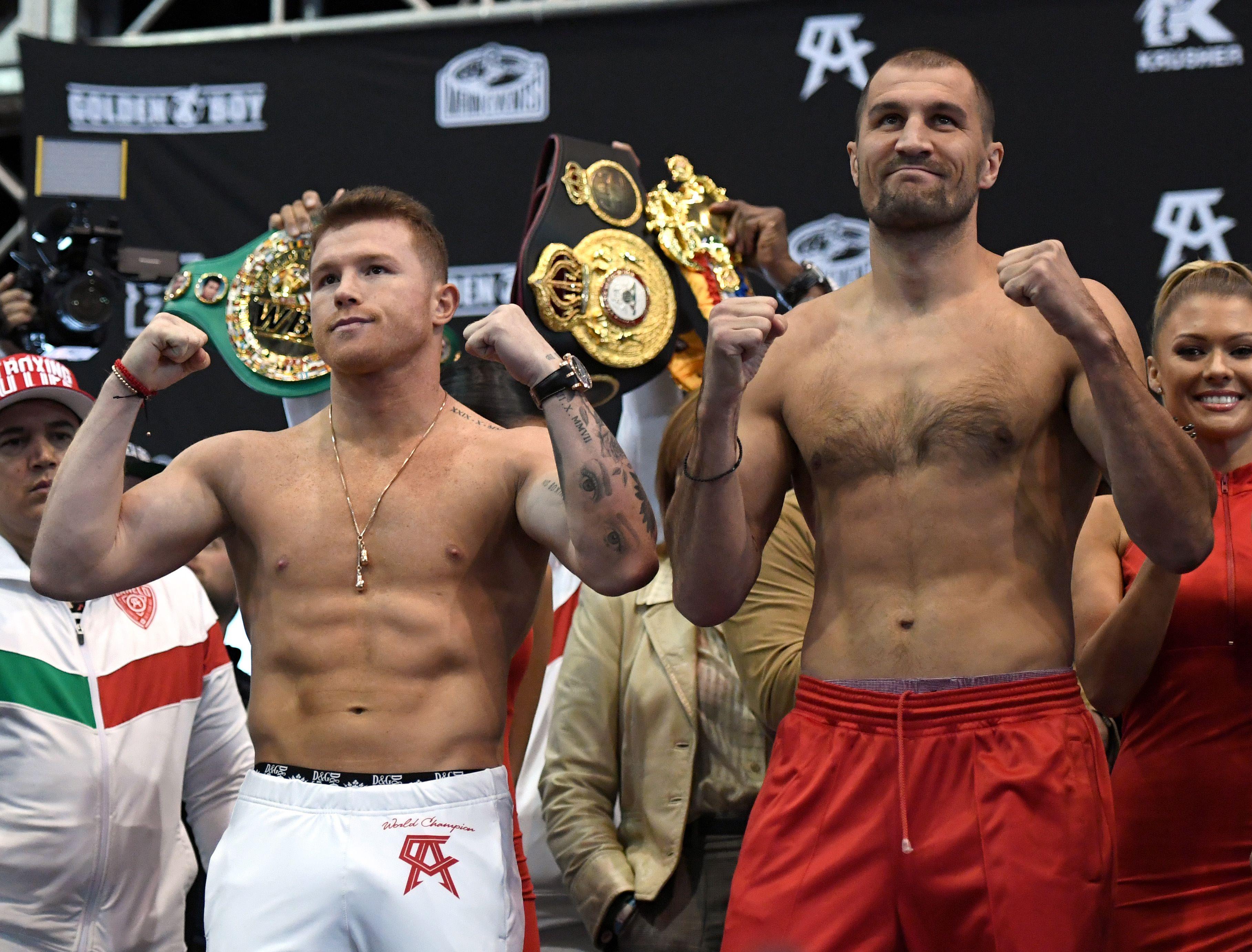 'Canelo' Álvarez y Kovalev se enfrentan esta noche en Las Vegas. (Foto: AFP).