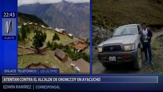 Ayacucho: Alcalde del distrito de Oronccoy fue asesinado