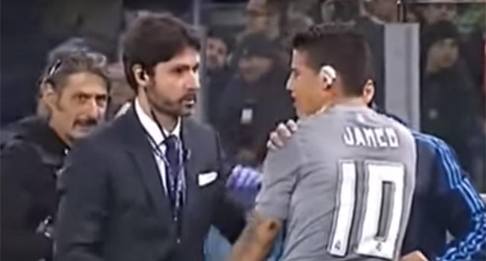 James Rodríguez pasó una de las experiencias más terribles que le ha tocado dentro de la cancha. Sin embargo, el médico del Real Madrid fue su salvador (Foto: YouTube)