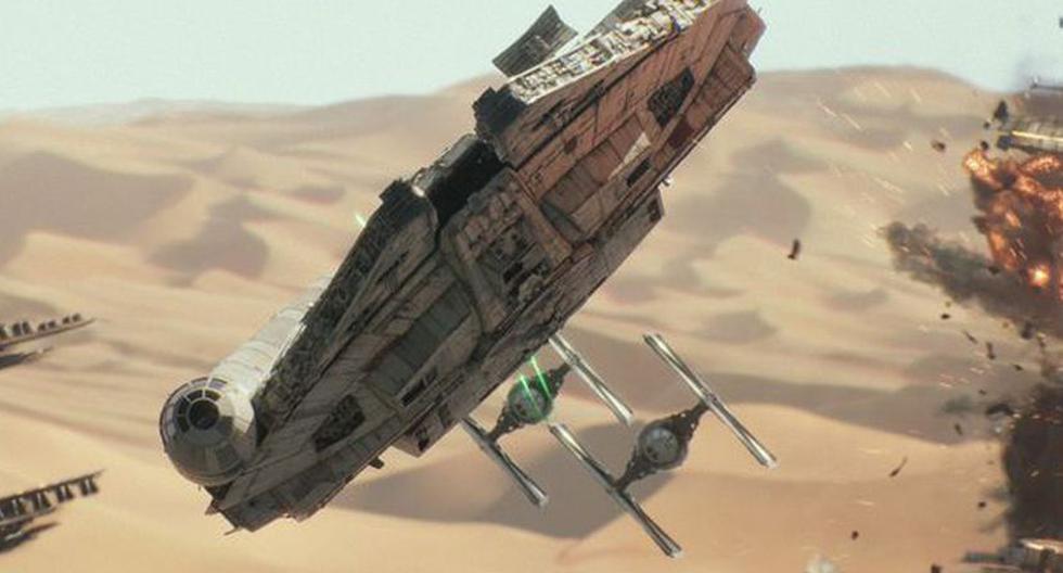 El Millennium Falcon en 'Star Wars: The Force Awakens' (Foto: Lucasfilm)