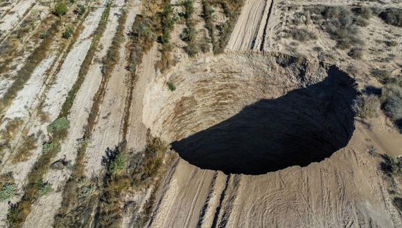 El socavón de Tierra Amarilla que no para de crecer e intriga a la comunidad científica en Chile. (Getty Images).