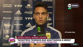 Selección argentina: Lautaro Martínez se refirió a su sociedad con Lionel Messi en la albiceleste | VIDEO