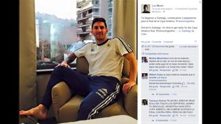 Lionel Messi espera así la final de la Copa América 2015