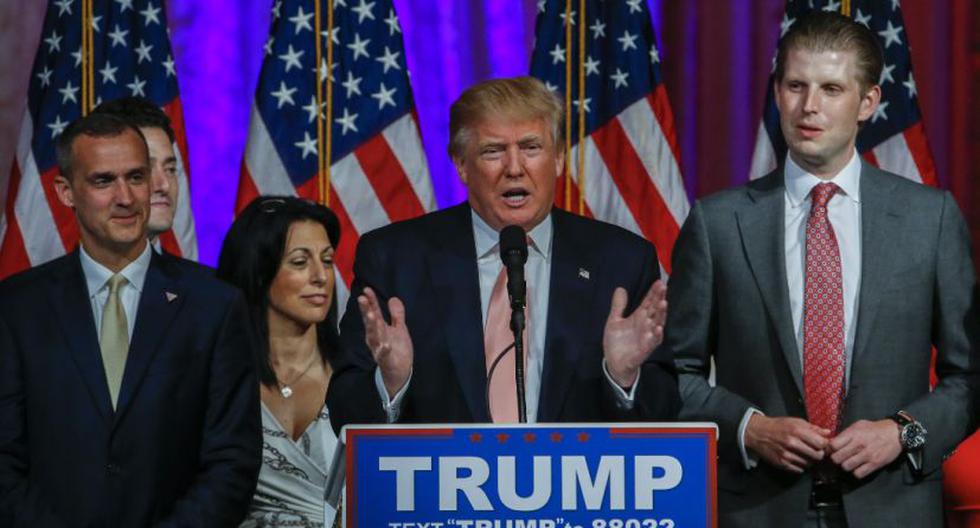 Donald Trump feliz por su triunfo en las primarias de Florida (EFE)
