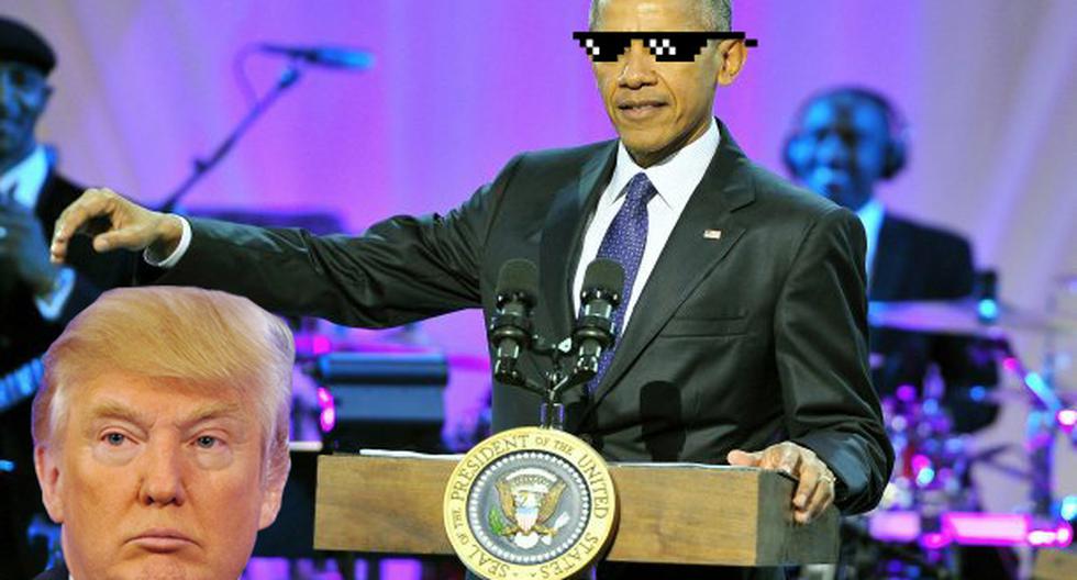 Barack Obama troleó a Donald Trump. (Foto: EFE)