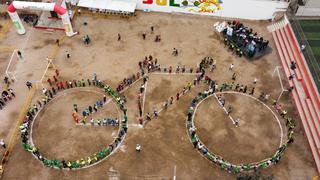 Día Mundial de la Bicicleta: 200 personas formaron bicicleta humana en SJL