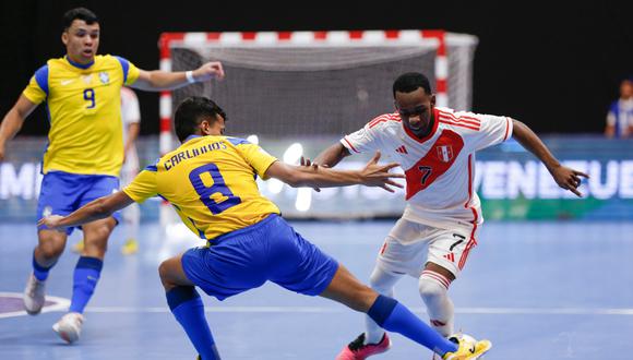 Brasil apabulló a la selección peruana y registró la mayor goleada del Sudamericano Sub-20 de Futsal. Foto: CONMEBOL