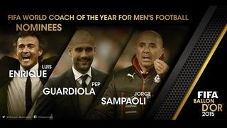 Jorge Sampaoli compite por ser el mejor entrenador 2015