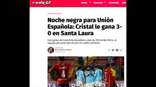 Sporting Cristal vs. Unión Española: así reaccionaron los medios chilenos tras goleada de club peruano