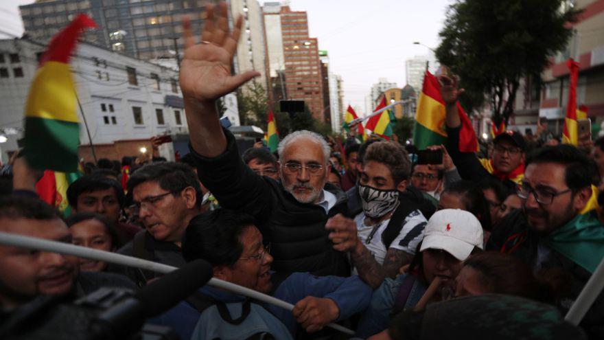Carlos Mesa ha denunciado un intento de fraude. (AP Photo/Juan Karita).