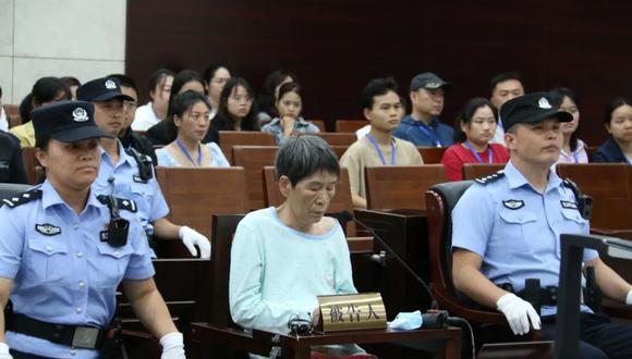 Yu Huaying es condenado a muerte por un tribunal de la provincia de Guizhou. (Foto: Xinhua)