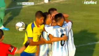 Argentina ganó 5-2 a Ecuador por el Sudamericano Sub 20 (VIDEO)
