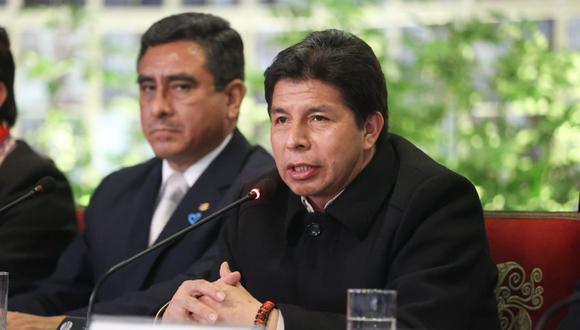 El presidente Pedro Castillo recibió el jueves a más dirigentes sociales en Palacio de Gobierno. (Foto: Presidencia)