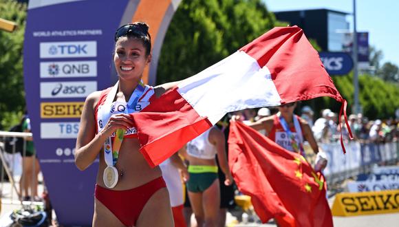 Kimberly García conquistó el viernes la primera medalla de oro para Perú en un Mundial de atletismo. (Foto: Agencias)