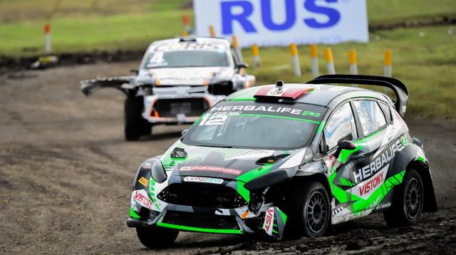 Nicolás Fuchs disputó la final de la segunda fecha del Campeonato de Rallycross de Argentina pero no pudo culminar por rotura de dirección de su coche. (Foto: Itea Comunicaciones)