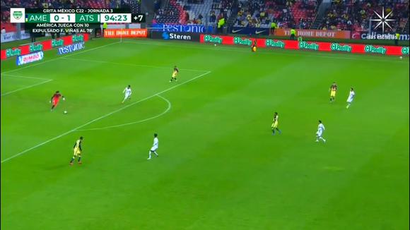 Goal of Ozziel Herrera for 2-0 at Atlas vs.  Am porrica por Liga MX |  Video: TUDN.