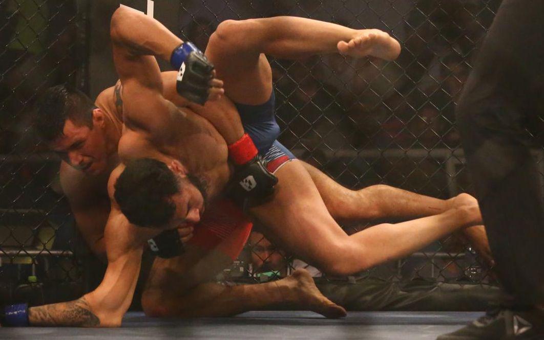 La lesión que sufrió Becerra tras el azote del peruano Tucto. (Foto: Hugo Curotto/GEC)