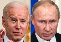 Biden amenaza con sanciones directas contra Putin si Rusia invade Ucrania