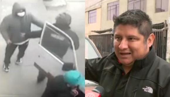 Empresario y su hijo fueron interceptados por delincuentes para robarles S/ 30 mil en Villa El Salvador. (Captura: América Noticias)