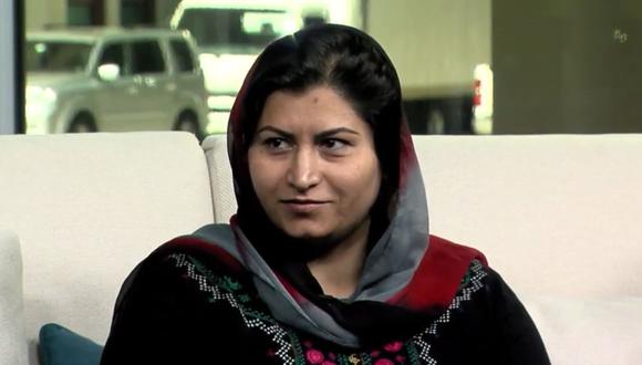 Humira Saqib, reconocida periodista y defensora de los derechos humanos de la mujer. (Captura de video/YouTube).